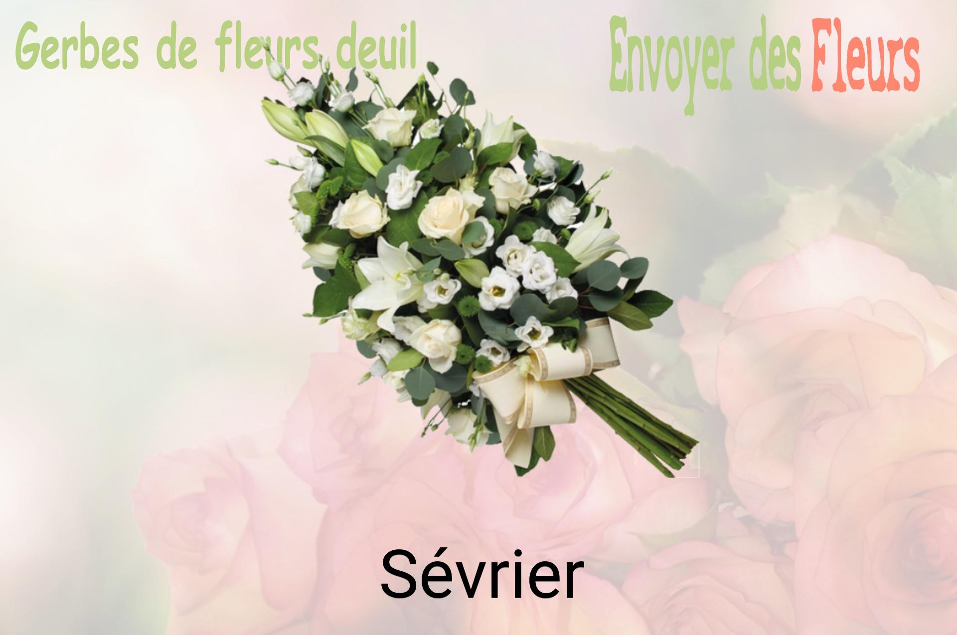 Gerbe de fleurs de deuil livrée à Sévrier